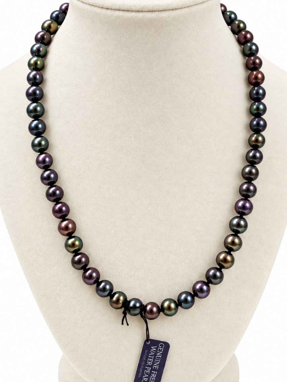 Genuine Freshwater Pearl Sterling Silver Necklace 18"